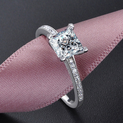 High Quality Shine Celebrity 925 Sterling Silver Heart Rings - Click Image to Close